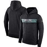 Men's Philadelphia Eagles Nike Sideline Team Performance Pullover Hoodie Black,baseball caps,new era cap wholesale,wholesale hats